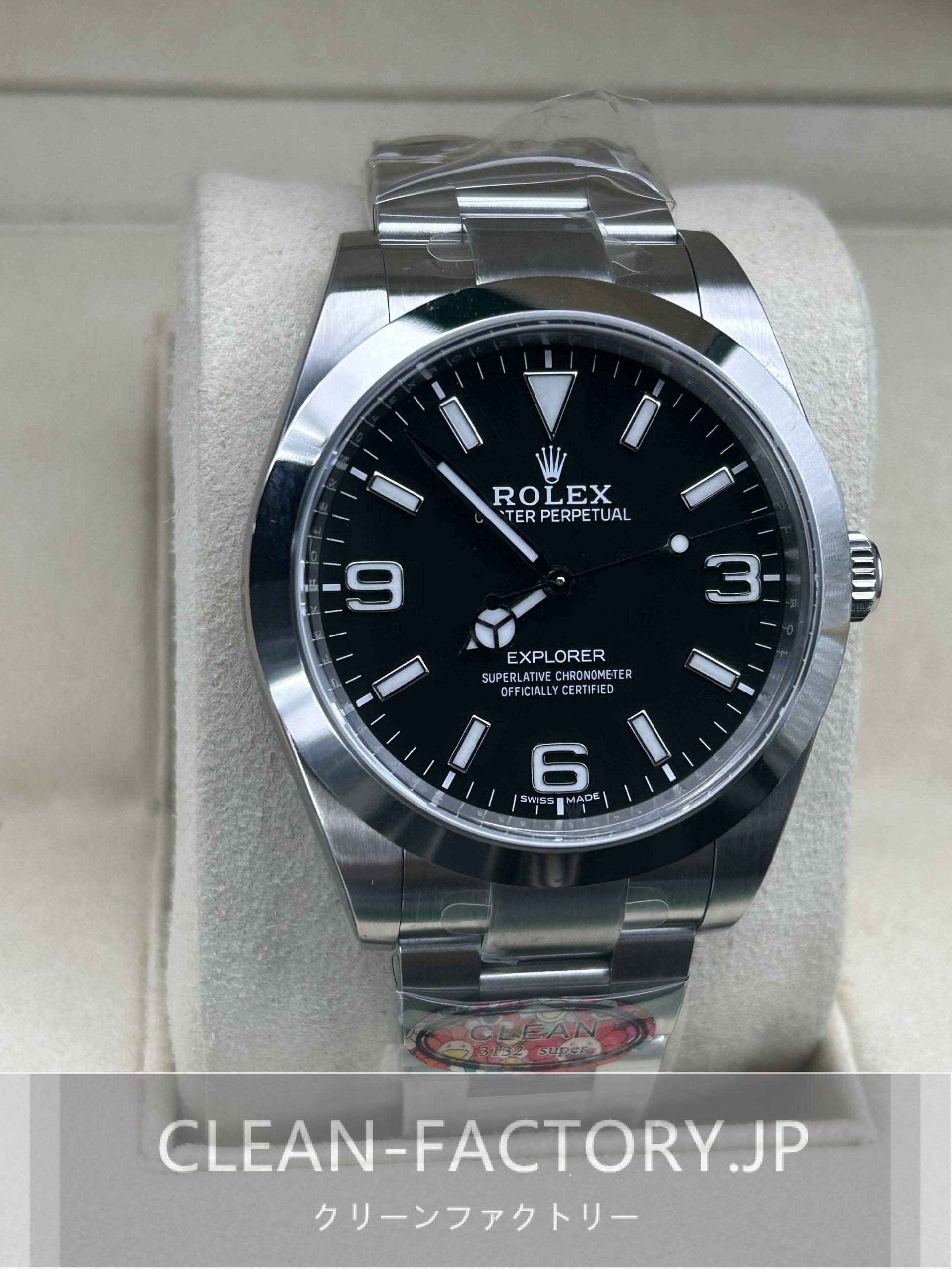 特価高品質高品質ムーブメント・メンズ自動巻き腕時計 39mm エクスプローラー ブラック 腕時計(アナログ)