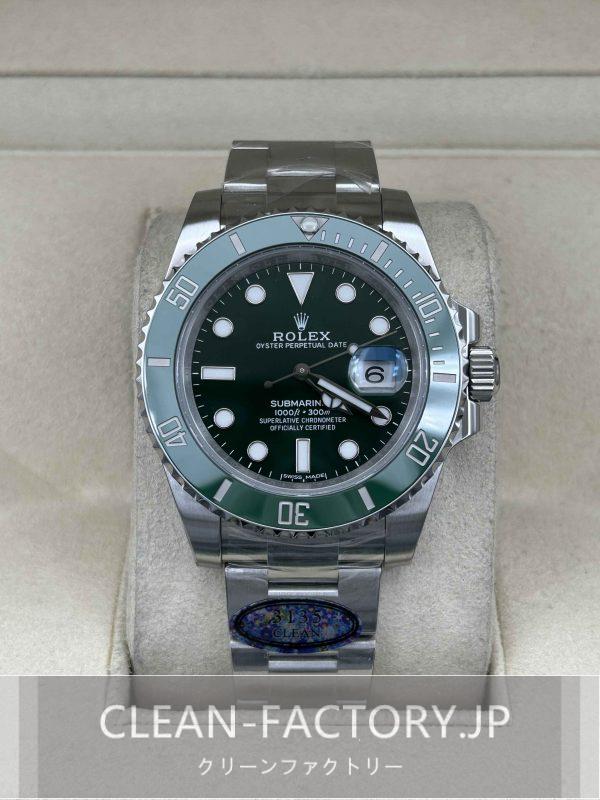 クリーンファクトリー ロレックス サブマリーナー116610LV 40mmグリーンダイアル 「ハルク」セラミックベゼル 904Lステンレス クローンCal.3135ムーブメント