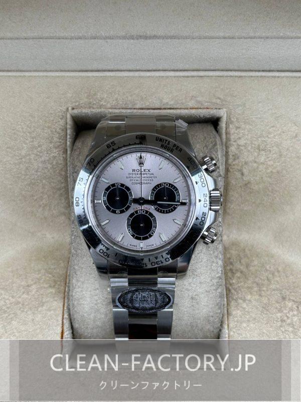 クリーンファクトリー ロレックス デイトナ126509スチール/ブラックダイヤル ホワイトゴールドベゼル  904Lステンレス クローンCal.4131ムーブメント