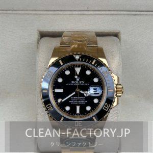 クリーンファクトリー ロレックス サブマリーナー126618LN ゴールド 41mmブラックダイアル セラミックベゼル 18Kイエロー ゴールドコーティング904Lステンレス クローンCal.3235ムーブメント