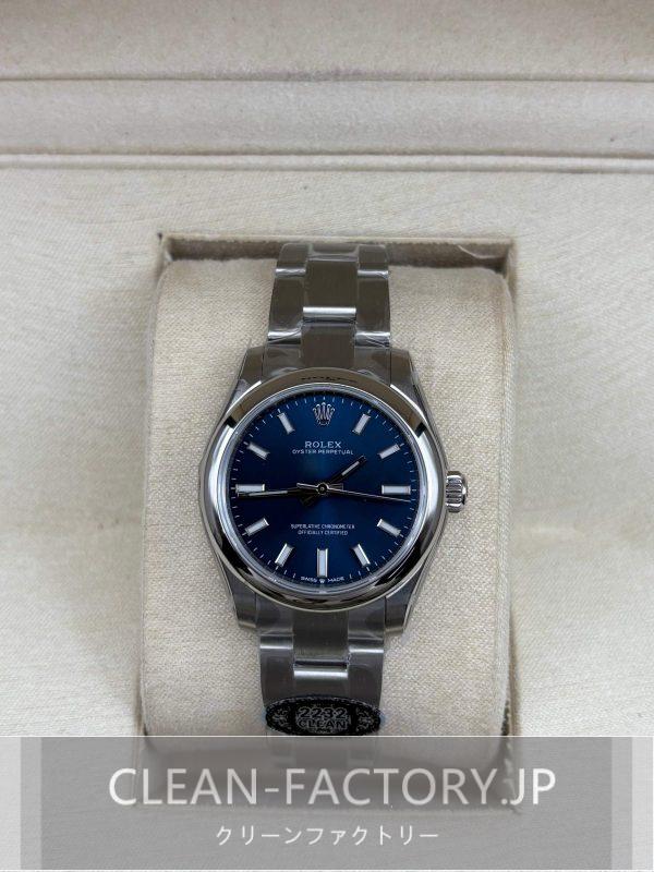 クリーンファクトリー ロレックス オイスターパーペチュアル 277200  31mm　ブルーダイアル ドームベゼル　904Lステンレス　クローンCal.2232ムーブメント