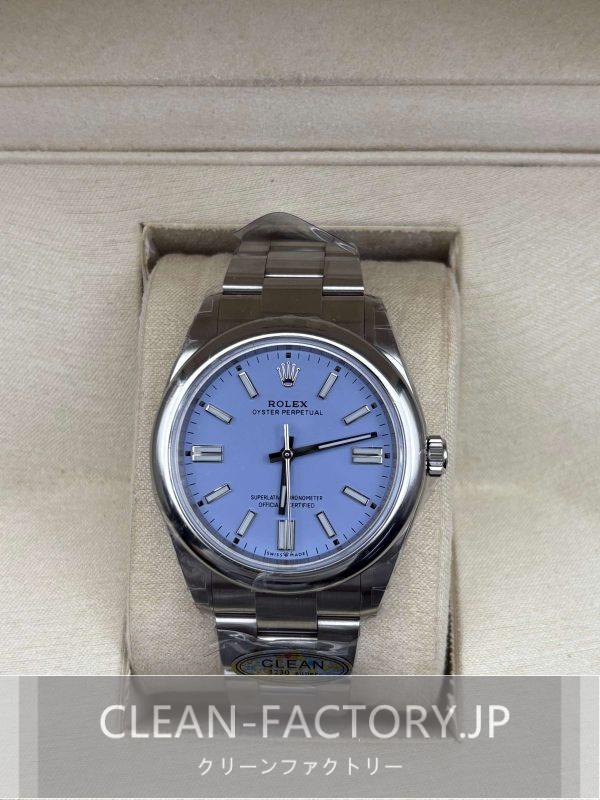 クリーンファクトリー ロレックス オイスターパーペチュアル124300 41ｍｍ　ラベンダーダイアル ドームベゼル　904Lステンレス　クローンCal.3230ムーブメント