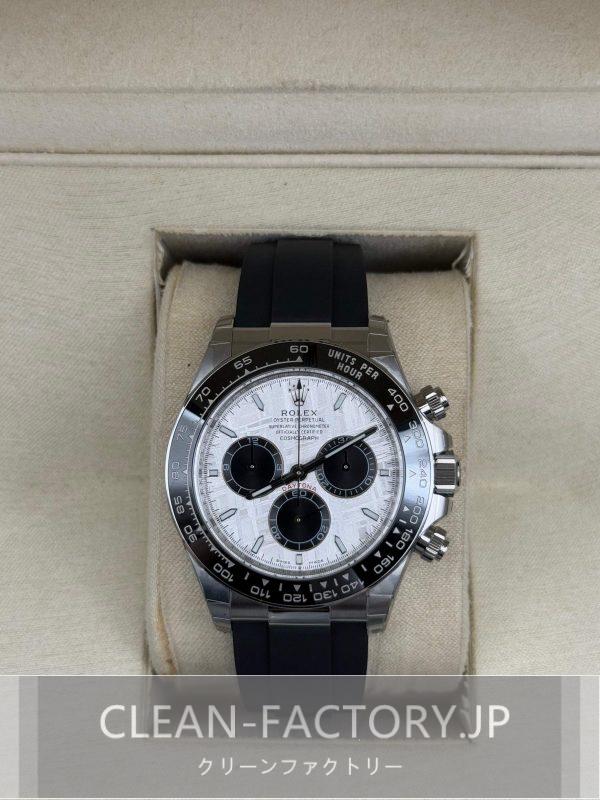クリーンファクトリー ロレックス デイトナ126519LN メテオライト&ブラックダイアル　ラバーベルト セラミックベゼル 904Lステンレス　クローンCal.4131ムーブメント