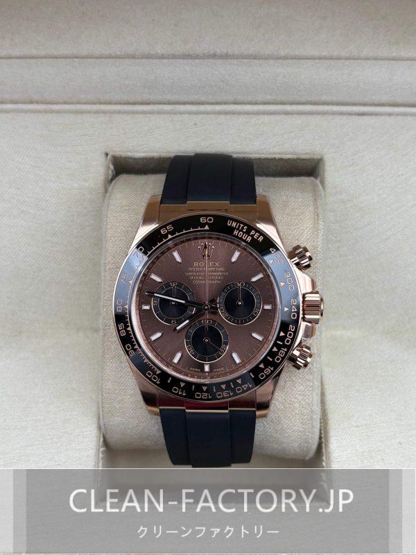 クリーンファクトリー ロレックス デイトナ126515LN 40mmローズゴールド　チョコレートダイアル　セラミックベゼル　ラバーベルト　クローンCal.4131ムーブメント