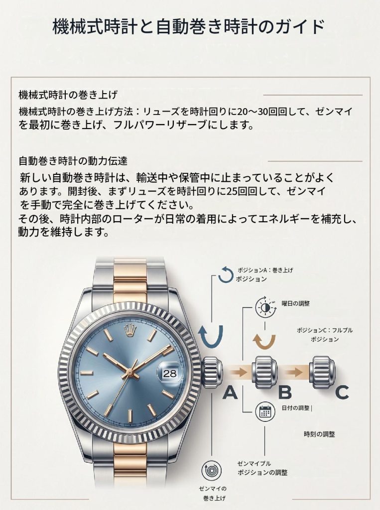 手巻きの方法とワインディングマシーンの正しい使い方