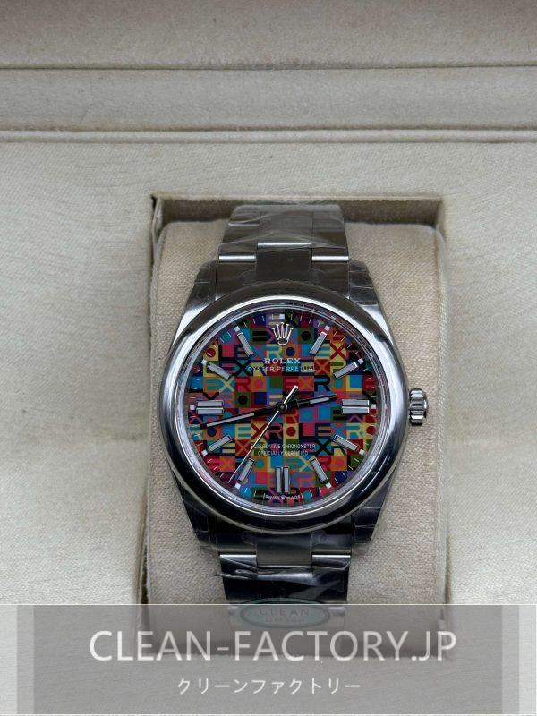 クリーンファクトリー ロレックス オイスターパーペチュアル41mm 134300マルチカラー ジュビリーモチーフダイアル ドームベゼル　904Lステンレス　クローンCal.3230ムーブメント